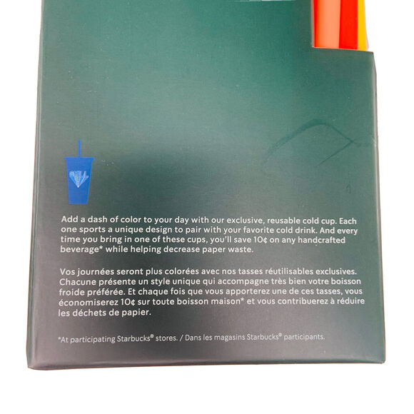 Starbucks Summer 2020 Reusable Cups 5 Pack Retro Sustainable Beach Travel City - Picture 3 of 4